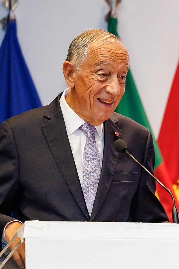 Marcelo Rebelo de Sousa speaking at Congresso AACDN na Academia Militar da Amadora.